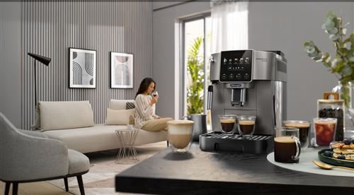 Expresso Broyeur De'longhi Magnifica Start Pop FEB2252.TB 1450W Argent – Image 5
