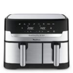 Friteuse à air Moulinex Air fryer Dual Easy Fry & Grill Inox 2 tiroirs EZ905D20 2450 W
